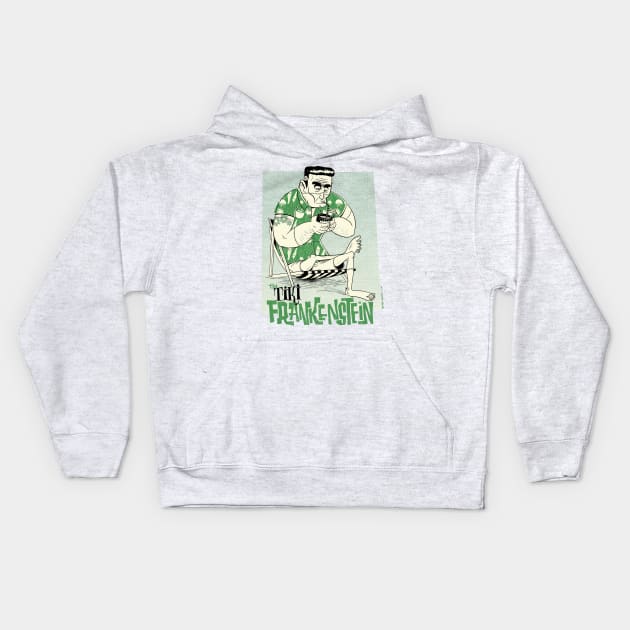 Tiki Frankenstein Kids Hoodie by adiartworks.com